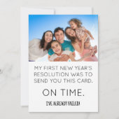 Bonne année de résolution Bonne année Carte (Devant)
