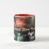 Bonne année, Feu d'artifice Spectaculaire, Mug (Centre)