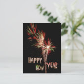 Bonne année Feu de Feu Flares Carte postale (Debout devant)