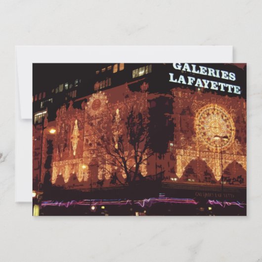 Bonne année ! Feux de Noël à Paris Merci C (Devant)