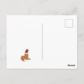 Bonne année Fox carte postale (Dos)