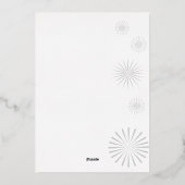 Bonne année Foyer Foil Carte de vacances (Verso)