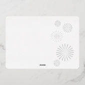 Bonne année Foyer Foil Carte de vacances (Verso)