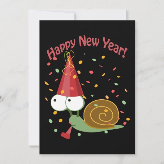 Bonne année ! Invitation à la fête de l'escargot a (Devant)