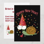 Bonne année ! Invitation à la fête de l'escargot a (Devant / Derrière)