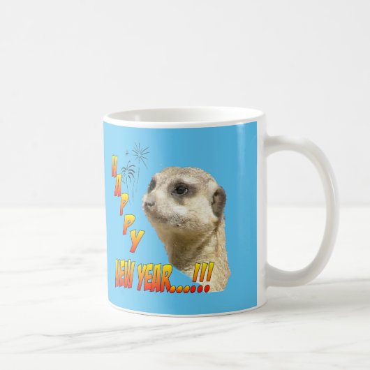 Bonne année Meerkat Coffee Mug (Droite)