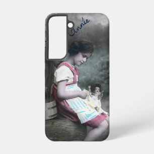 Bonne Année meisje met pop Samsung Galaxy Hoesje