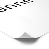 Bonne année - minimalistic typography poster (Coin)