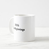 Bonne année ✨ Mug Nouveaux Débuts (Devant gauche)