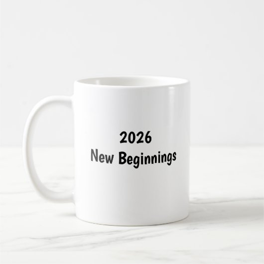Bonne année ✨ Mug Nouveaux Débuts (Gauche)