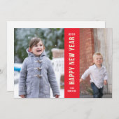 Bonne année nouvelle carte (Devant / Derrière)