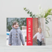 Bonne année nouvelle carte (Debout devant)