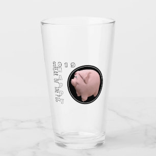 Bonne année PIg 2019 3D verre à boire 1