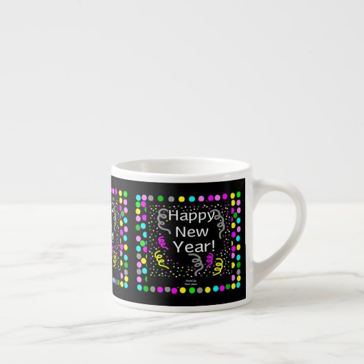 Bonne année Salutations Espresso Mug (Droite)