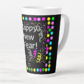 Bonne année Salutations Grand Latte Mug (Angle droit)