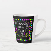 Bonne année Salutations Petit Latte Mug (Droite)