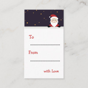 Bonne année Santa Claus étiquettes cadeaux