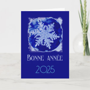 Bonne Annee - sneeuwvlok - 2025 Vakantie Kaart