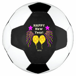 Bonne année souhaite balle de football