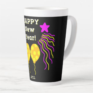 Bonne année souhaite grande latte de Mug