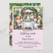 Bonne Anniversaire Déjeuner Chic Dames Invitation (Devant / Derrière)