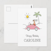 Bonne Anniversaire Funny Humoristique Carte Postal (Devant / Derrière)