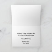 Bonne Anniversaire Rainbow Stripes Carte Anniversa (Intérieur)