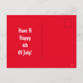 Bonne Anniversaire USA Fireworks Holiday Carte pos (Dos)