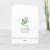 Bonne apparence carte d'anniversaire ou d'amitié (Dos)