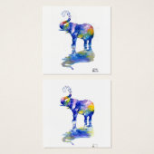 Bonne aquarelle d'éléphant (Devant & derrière)