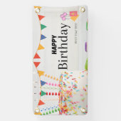 Bonne bannière d'anniversaire (Verticale)