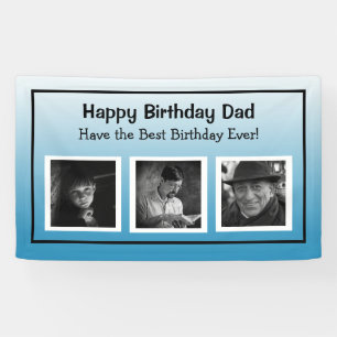 Bonne bannière d'anniversaire avec l'âge de la pho
