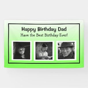 Bonne bannière d'anniversaire avec l'âge de la pho