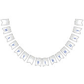 Bonne bannière d'anniversaire Blue Gold Confetti (Tout)