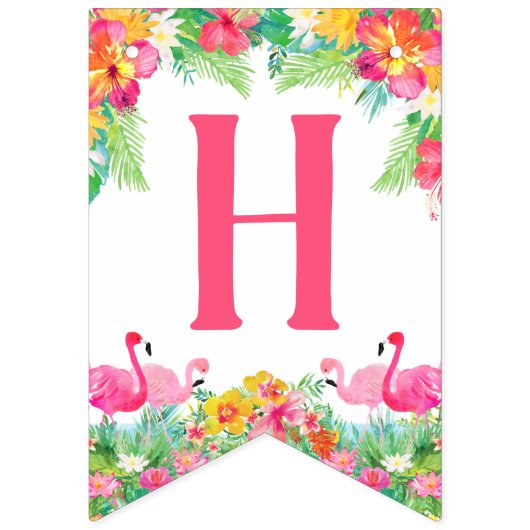 Bonne bannière d'anniversaire, Flamants roses (Premier drapeau)