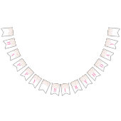 Bonne bannière d'anniversaire Pink Gold Confetti (Tout)