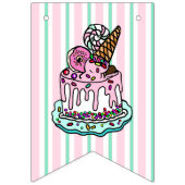 Bonne bannière d'anniversaire pour la fête d'anniv (Troisième drapeau)