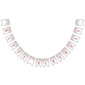 Bonne bannière d'anniversaire Rouge Noir Confetti (Tout)