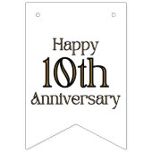 Bonne bannière de 10e anniversaire de Bunting (Premier drapeau)