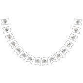 Bonne bannière de 20e anniversaire Bunting (Tout)