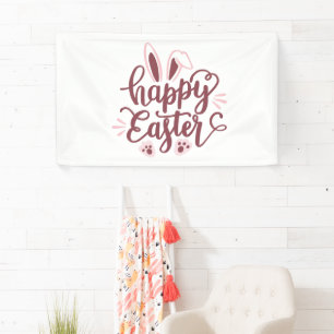 Bonne Bannière de lapin de Pâques - Vacances de pr