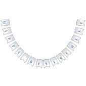 Bonne bannière de retraite Bleu Argent Confetti (Tout)