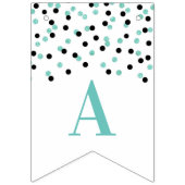 Bonne bannière de retraite Silver Black Confetti (Deuxième drapeau)