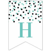 Bonne bannière de retraite Silver Black Confetti (Premier drapeau)