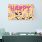 Bonne bannière du 10e anniversaire pour les enfant (Salon professionnel)