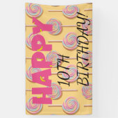 Bonne bannière du 10e anniversaire pour les enfant (Vertical)