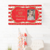 Bonne bannière du 18e anniversaire. Parties scinti (En situation)