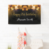 Bonne bannière du 21e anniversaire. Parties scinti (En situation)