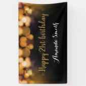 Bonne bannière du 21e anniversaire. Parties scinti (Vertical)