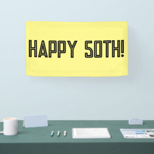 BONNE BANNIÈRE DU 50E ANNIVERSAIRE